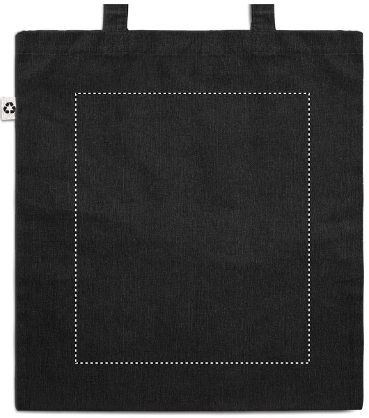 Sac de courses à 2 tons 140 g: Impression par transfert numérique — Arrière du produit
