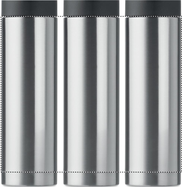 Bouteille à double paroi 400 ml: Impression à 360° autour du produit