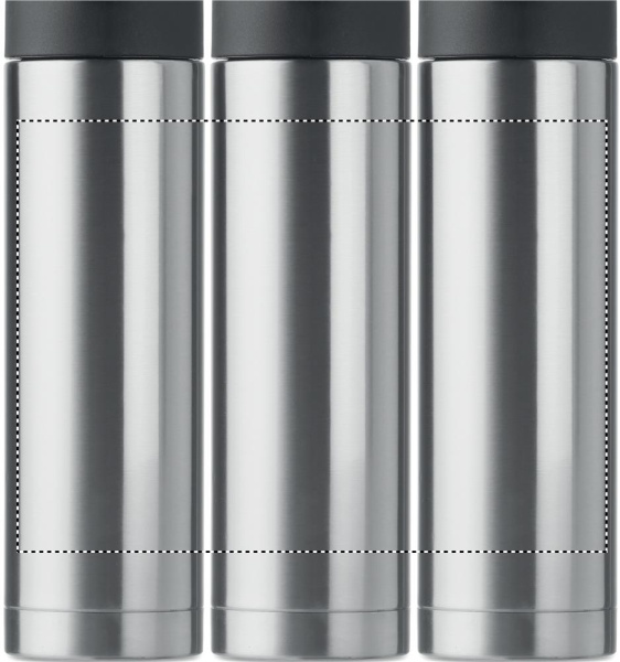Bouteille à double paroi 400 ml: Sérigraphie circulaire – autour du produit