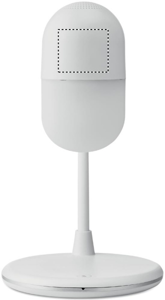 LED Lampe mit Ladestation: Logoposition – Lampenoberteil