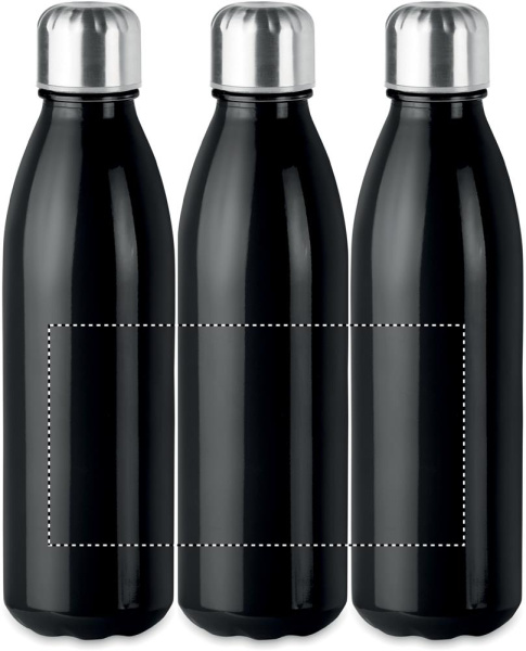 Lasinen juomapullo 650 ml: Ympäripainatus – tuotteen ympäri