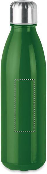 Lasinen juomapullo 650 ml: Logon sijainti – tuotteen etupuoli