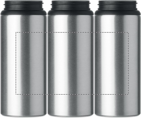 Aluminium bottle 600 ml: Circular screen printing – around the product