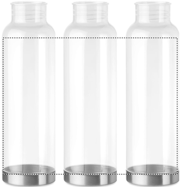 Tritan™ bottle with bamboo detail 800 ml: 360° printing – around the product