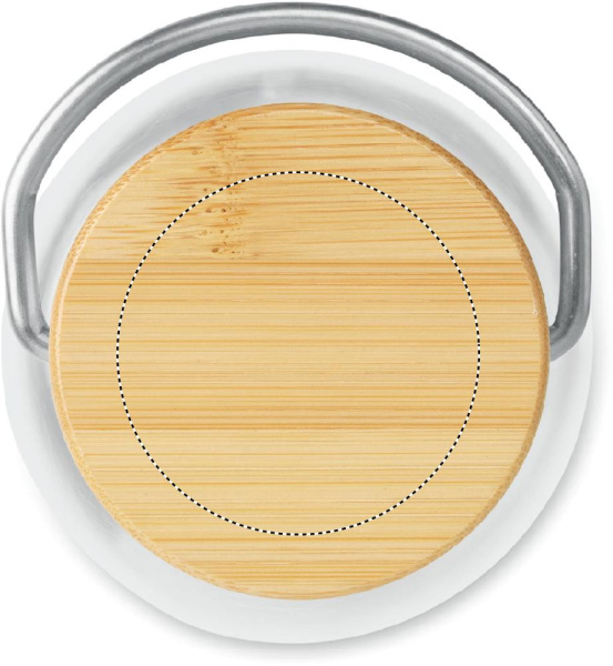 Tritan™ bottle with bamboo detail 800 ml: Logo position – lid