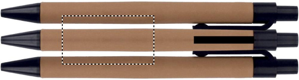 Bloc-notes A6 en liège avec stylo: Sérigraphie circulaire – autour du produit
