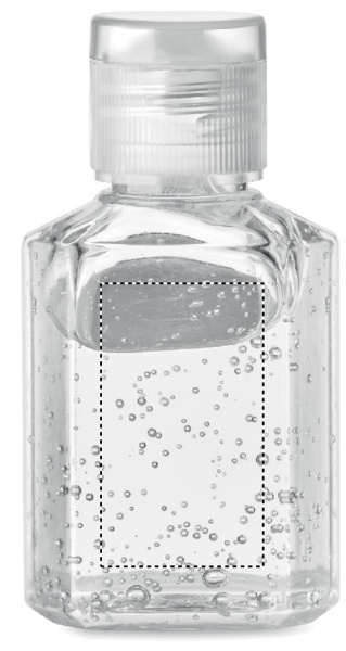 Hand cleanser gel  30ml: Logo position – front of the product