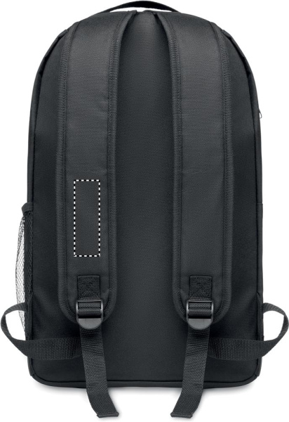 Sac à dos en RPET avec éclairage COB: Emplacement du logo — Sangle: Côté droit