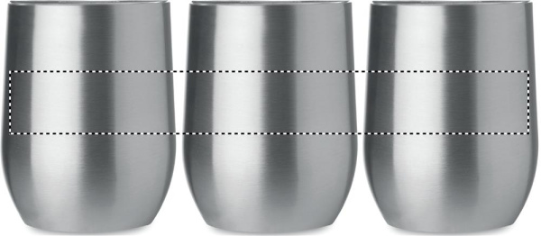 Kaksiseinäinen pullo ja 2 mukia CHIN SET: 360° painatus – 360 muki 1