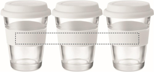 Klaasist joogitops kaanega 350 ml: Ringtrükk – ümber toote