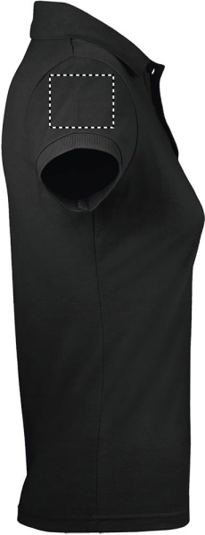 PRIME DAMEN POLO 200g: Logoposition – rechter Ärmel