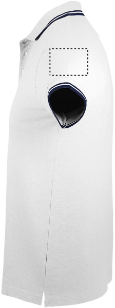 PASADENA Herren Polo 200g: Logoposition – linker Ärmel