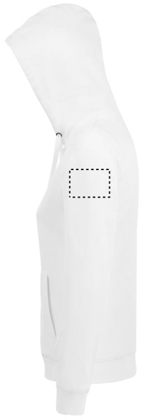 SPIKE WOMEN ZIP KAUPES SVIEDRI: Logotipa izvietojums – kreisā piedurkne