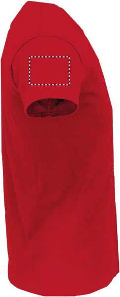 EPIC UNI T-KREKLS 140g: Logotipa izvietojums – labā piedurkne
