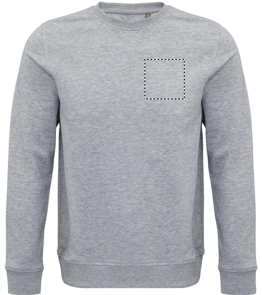 MEGZTINIS COMET 280g: Logotipo vieta – krūtinės centras