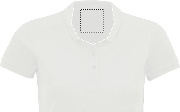 PLANET WOMEN Polo 170g: Logoposition – Innenseite des Produkts