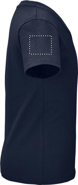 PIONEER BARN T-SHIRT 175g: Logotypens placering – höger ärm