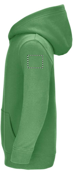 CONDOR KIDS Hooded Sweat: Logo position – left sleeve
