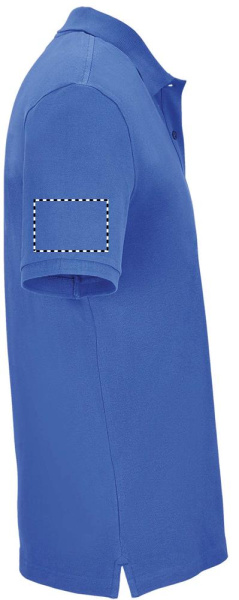 PEGASE Pique ekologisk 210g: Logotypens placering – höger ärm