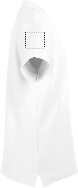 SUMMER II KIDS Polo 170g: Logotipa izvietojums – labā piedurkne