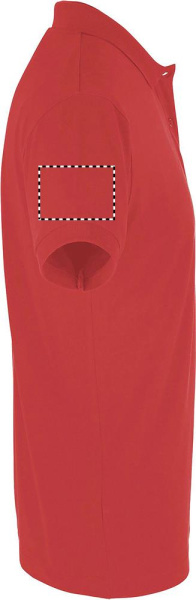 PERFECT MEESTE Polo 180g: Logo asukoht – parem varrukas