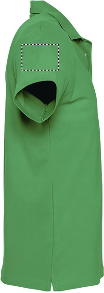 SPRING II MEESTE Polo 210g: Logo asukoht – parem varrukas