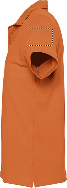 SPRING II MEESTE Polo 210g: Logo asukoht – vasak varrukas