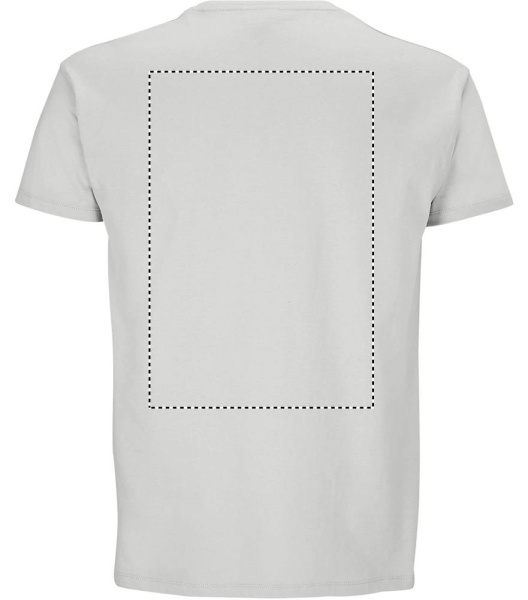 IMPERIAL MEN T-paita 190g: Logon sijainti – tuotteen takaosa