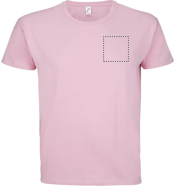 IMPERIAL MEN T-paita 190g: Logon sijainti – rinnan keskiosa