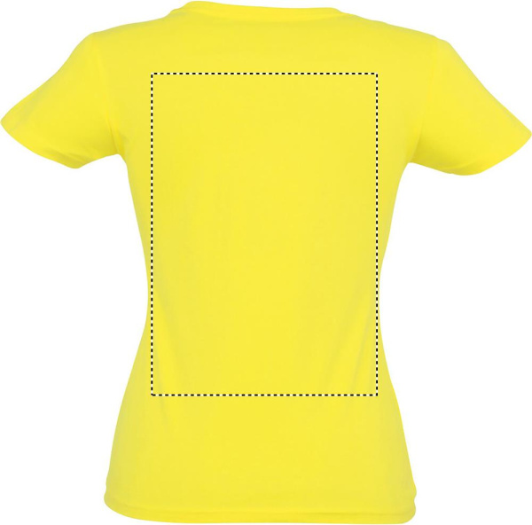 IMPERIAL WOMEN T-Shirt 190g: Logoposition – Rückseite des Produkts