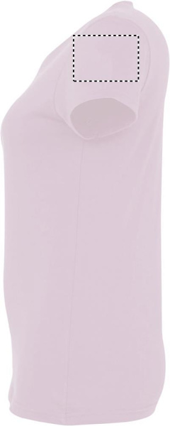 IMPERIAL WOMEN T-Shirt 190g: Logoposition – linker Ärmel