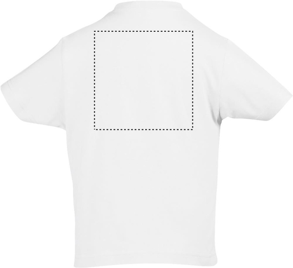 IMPERIAL KINDERT-SHIRT 190g: Logoposition – Rückseite des Produkts
