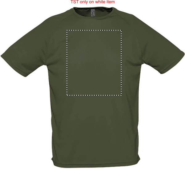 SPORTY HERR T-shirt: Logotypens placering – produktens framsida