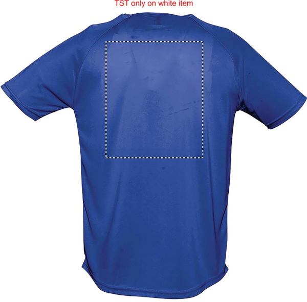 SPORTY HERR T-shirt: Logotypens placering – produktens baksida