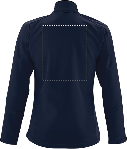 ROXY WOMEN SS JAKA 340g: Logotipa izvietojums – izstrādājuma aizmugure