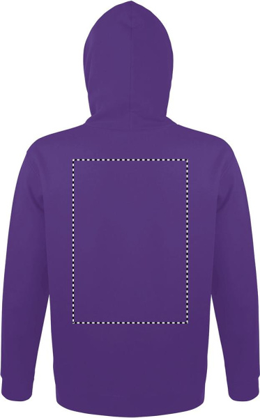 SNAKE Hood Sweater: Logotypens placering – produktens baksida
