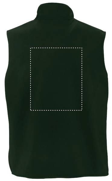 NORWAY UNI CARDIGAN 320g: Logoposition – Rückseite des Produkts