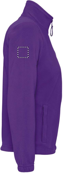 NORTH WOMEN FL JACKET 300g: Место нанесения логотипа – правый рукав