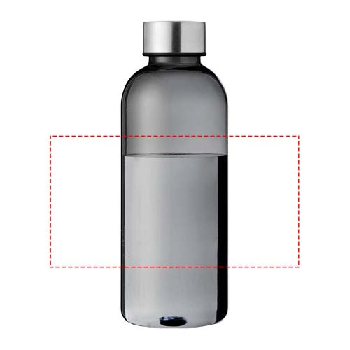 Spring vattenflaska i Tritan™, 600 ml: Logotypens placering – runt produkten