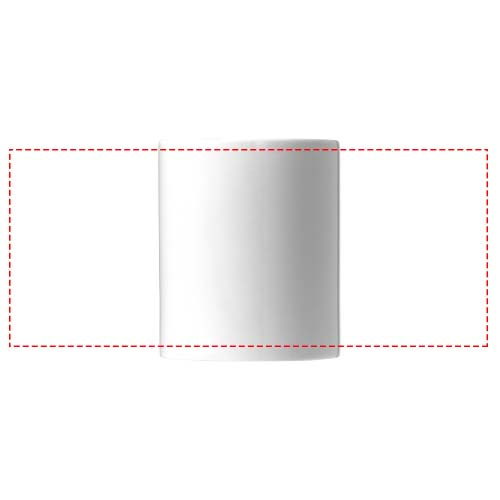 Pic 330 ml sublimeringsmugg i keramik: Logotypens placering – runt produkten