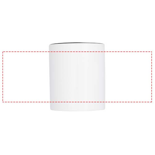 Pix 330 ml keramikas sublimācijas krūze ar krāsainu iekšpusi: Logotipa izvietojums – apkārt izstrādājumam