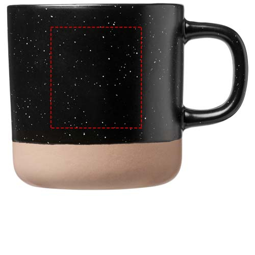 Pascal 360 ml Keramiktasse: Logoposition – Vorderseite des Produkts