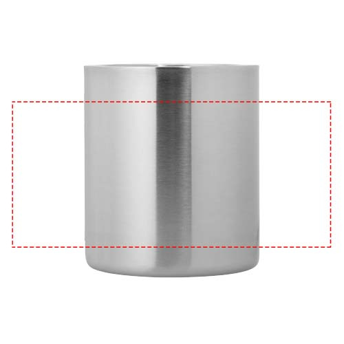 Alps 200 ml termosmugg med karbinhakehandtag: Logotypens placering – runt produkten