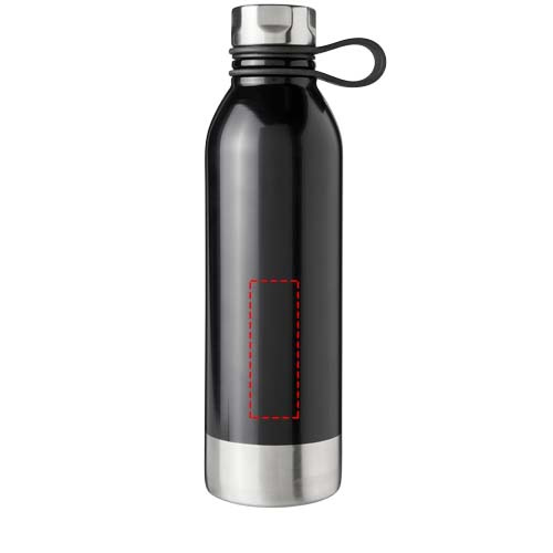Perth 740 ml nerūdijančio plieno sportinė gertuvė: Logotipo vieta – gaminio priekinė pusė
