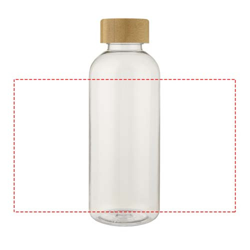 Ziggs 650 ml ūdens pudele no pārstrādātas plastmasas: Logotipa izvietojums – apkārt izstrādājumam