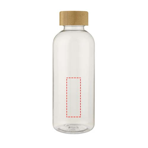Ziggs 650 ml ūdens pudele no pārstrādātas plastmasas: Logotipa izvietojums – izstrādājuma priekšpuse