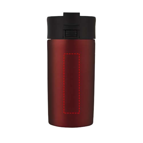 Jetta 330 ml termosmugg med kopparvakuumisolering: Logotypens placering – produktens framsida
