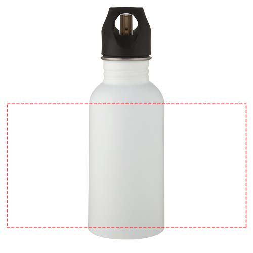 Lexi 500 ml Sportflasche aus Edelstahl: Logoposition – rund um das Produkt