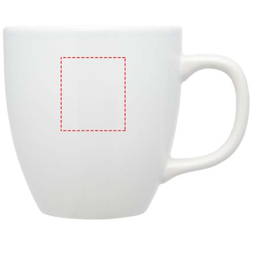 Mug en céramique 430 ml Moni: Emplacement du logo – face avant du produit