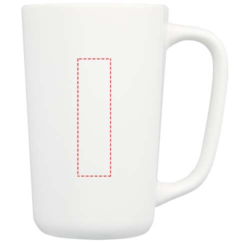 Mug en céramique 480 ml Perk: Emplacement du logo – face avant du produit